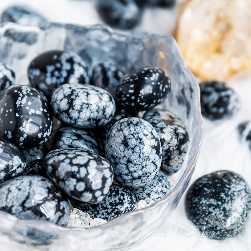 Snow Flake Obsidian Tumbled Stone