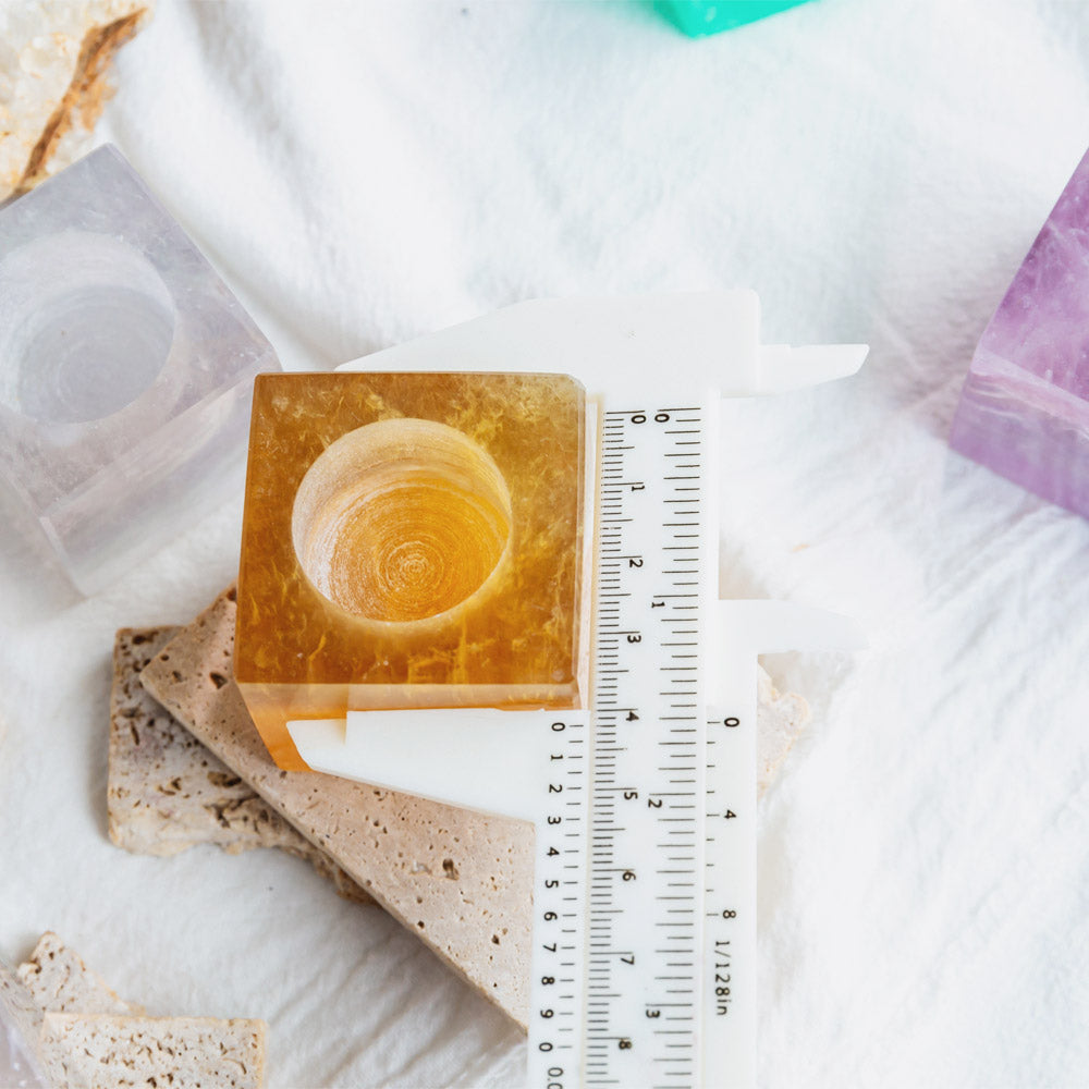 Fluorite Candle Holders