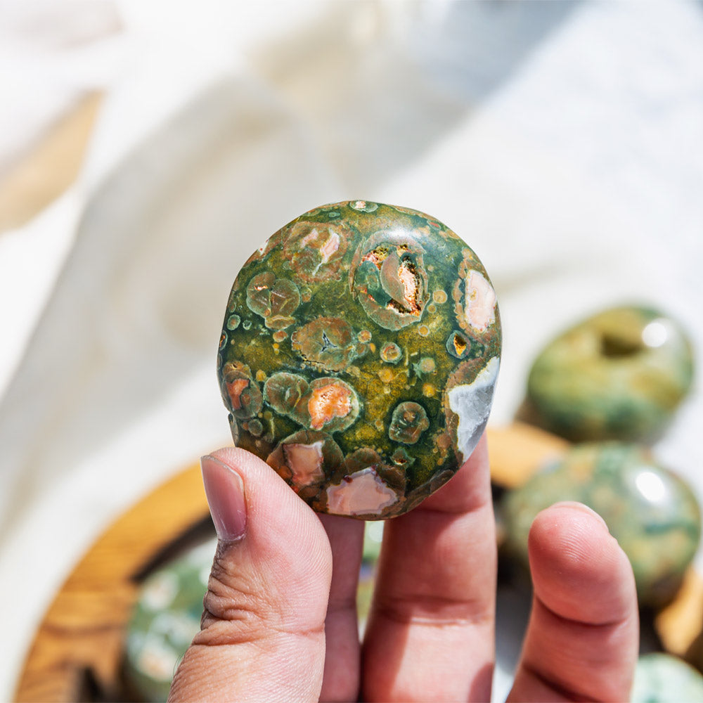 Rainforest Jasper Palm Stone