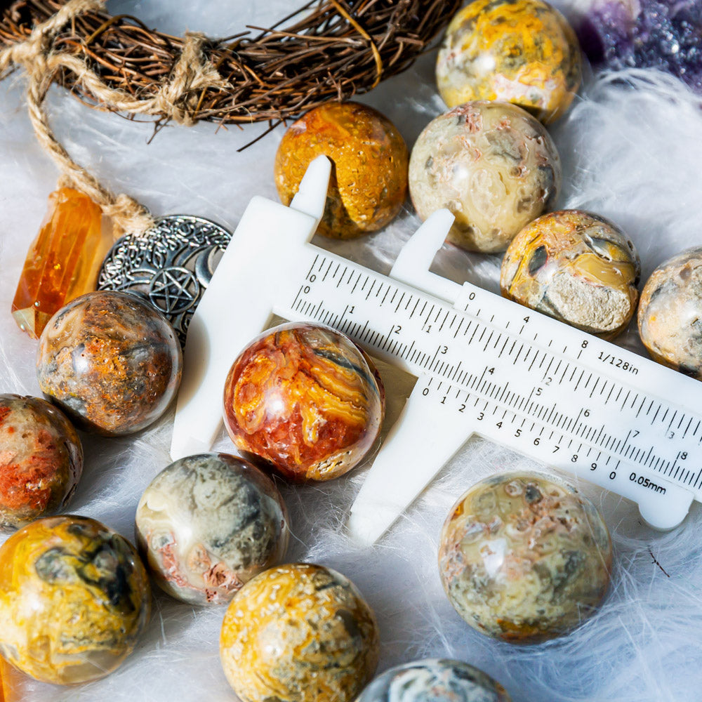 Crazy Lace Agate Sphere