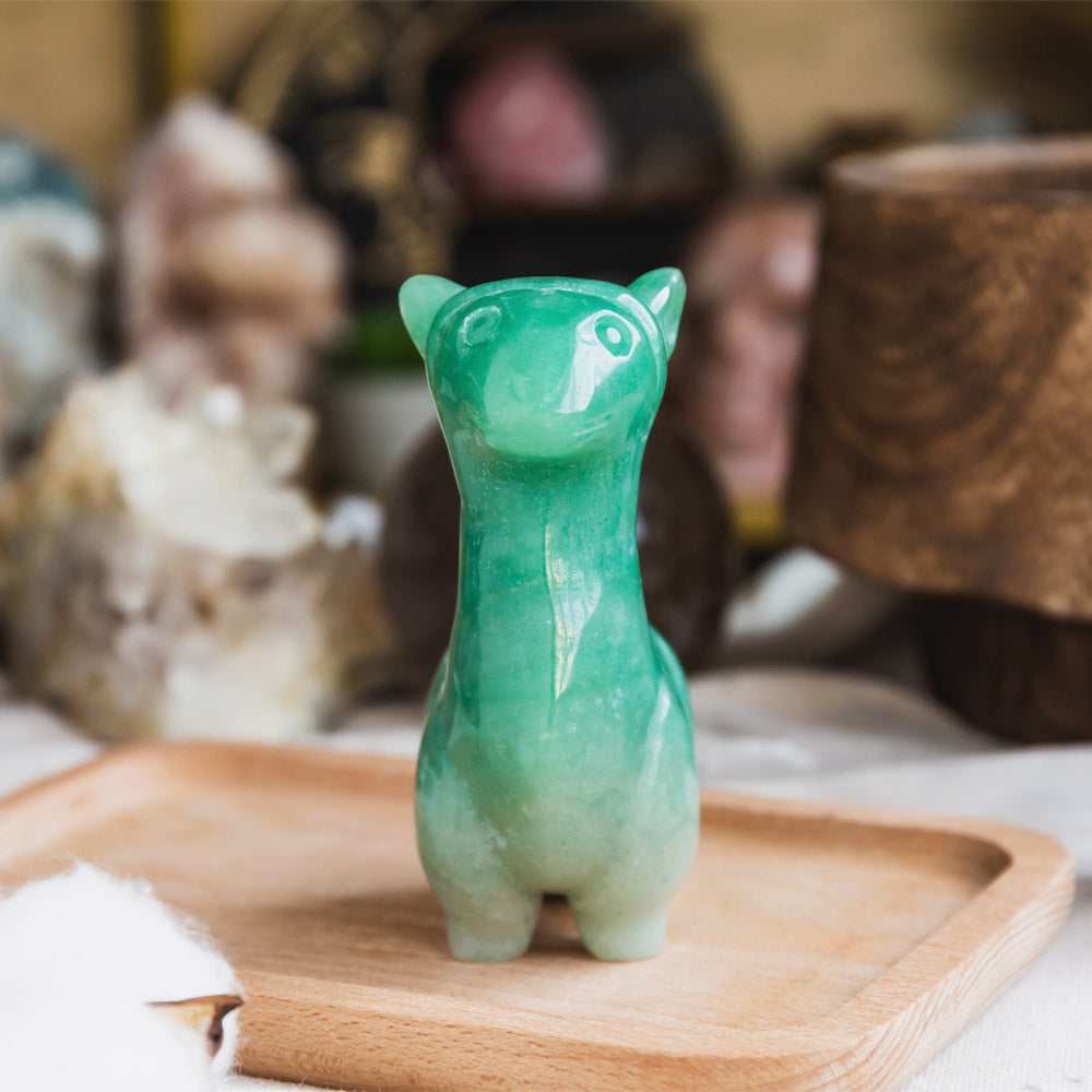 Green Aventurine Llama