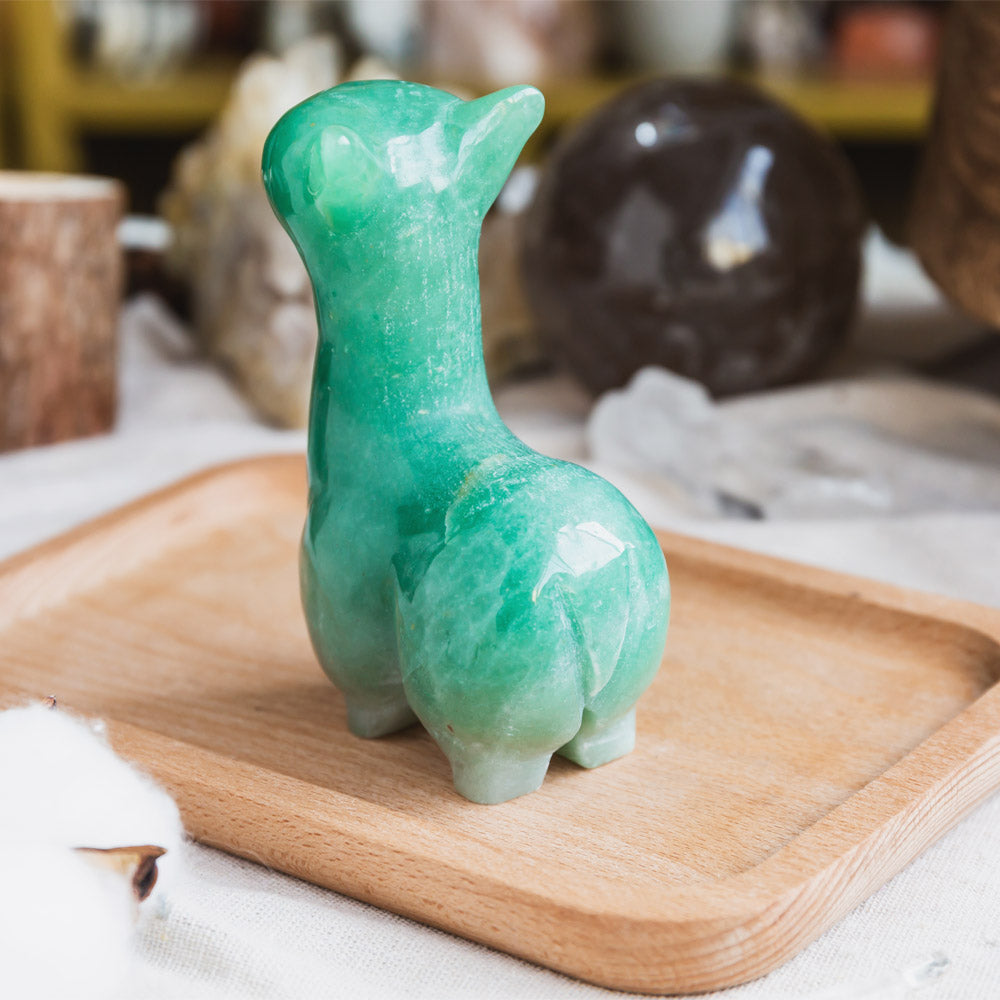 Green Aventurine Llama