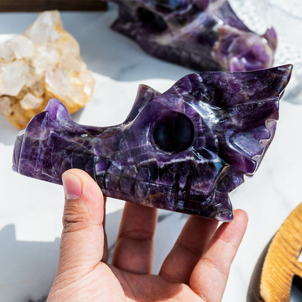 Dream Amethyst Dragon Head