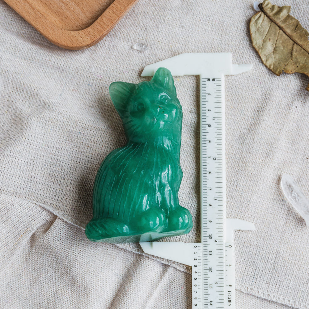 Green Aventurine Cat