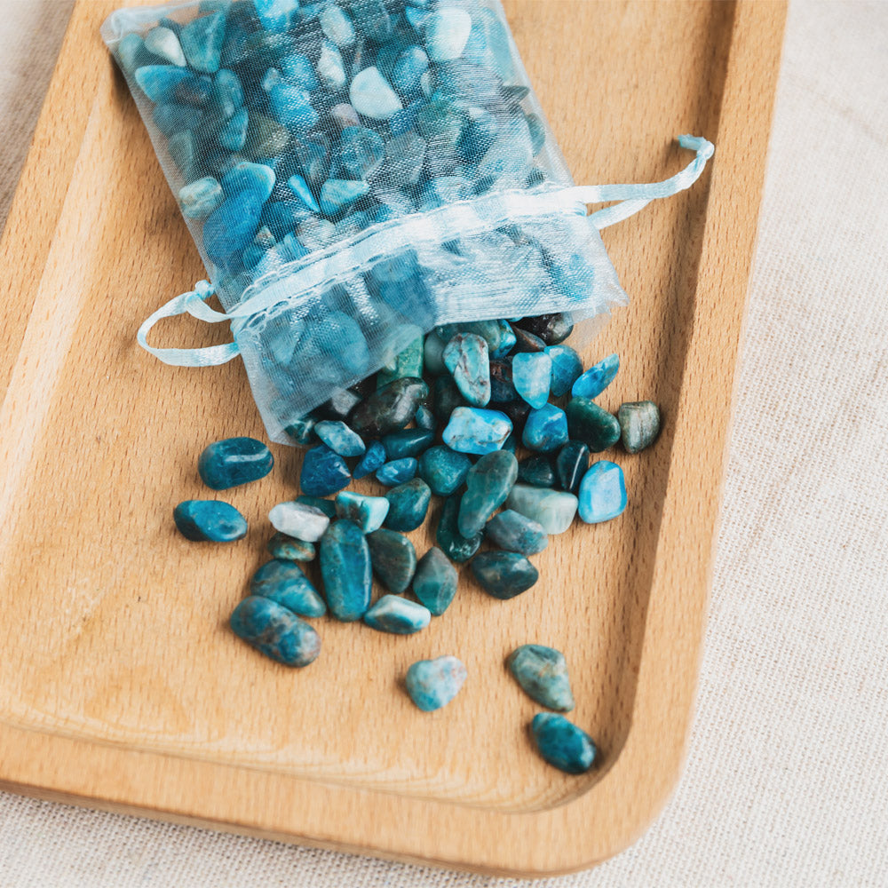 Blue Apatite Chips 100g