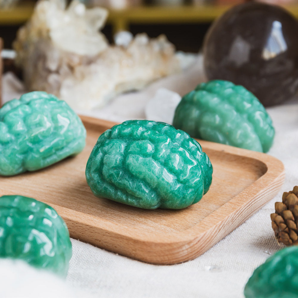 Green Aventurine Human Brain