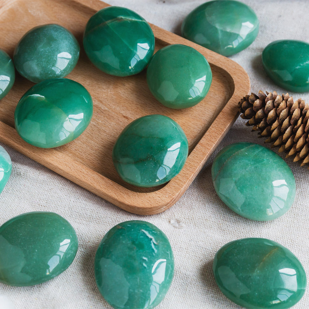 Green Aventurine Palm Stone