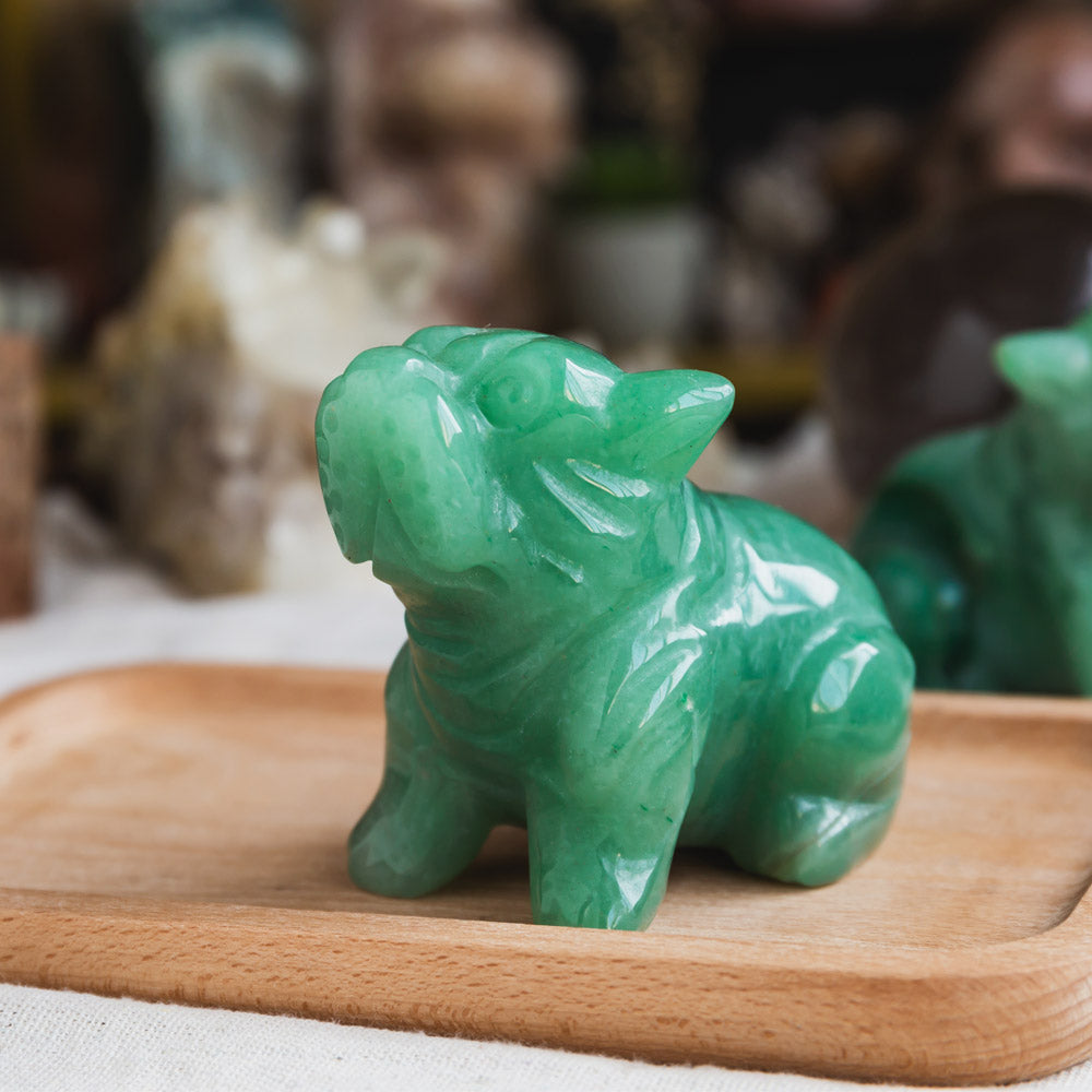 Green Aventurine Dog