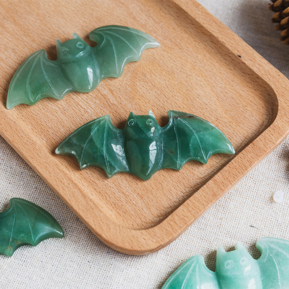 Green Aventurine Bat