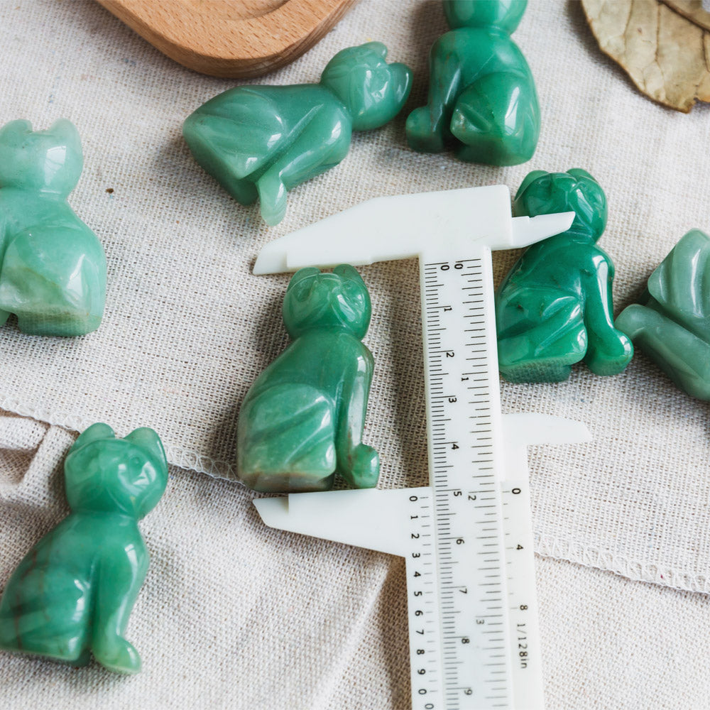 Green Aventurine Small Cat