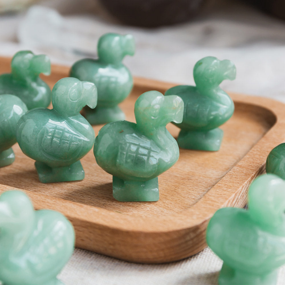 1.5" Green Aventurine Dodo Bird