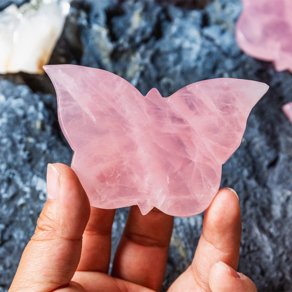 Rose Quartz Butterfly