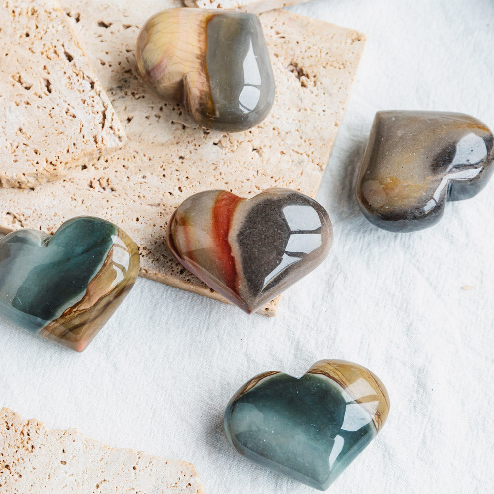 Polychrome Jasper Heart