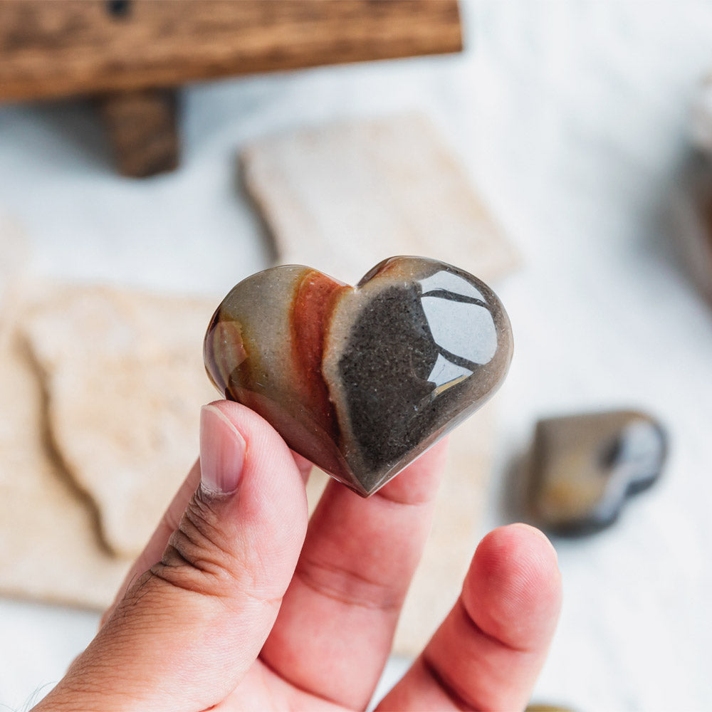 Polychrome Jasper Heart