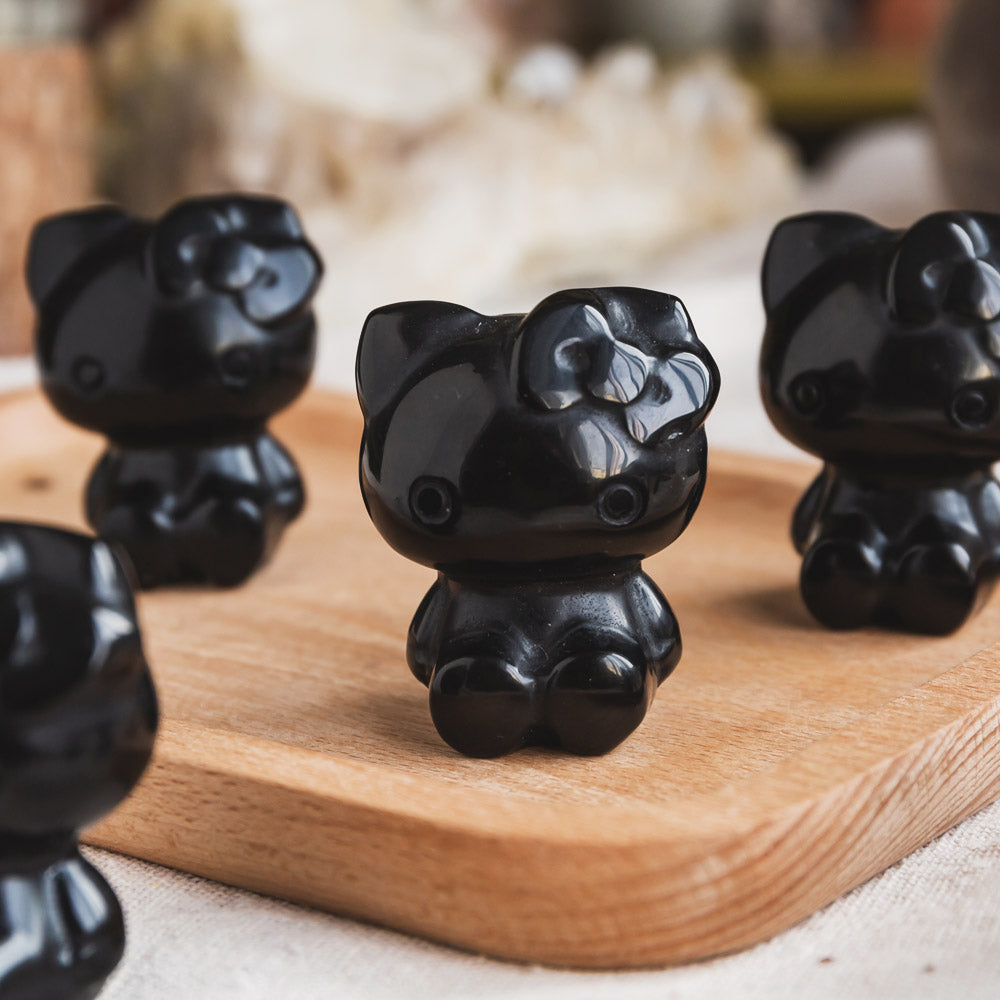 Black Obsidian Hello Kitty