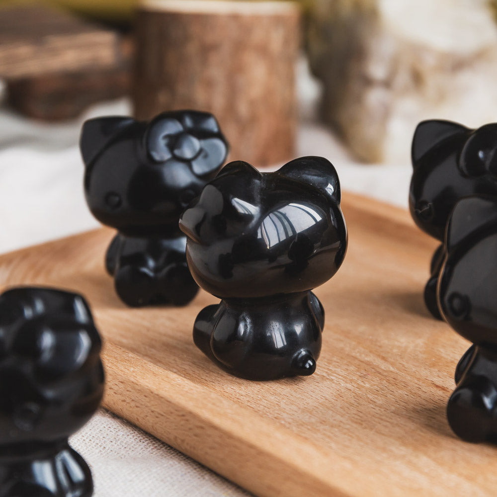 Black Obsidian Hello Kitty