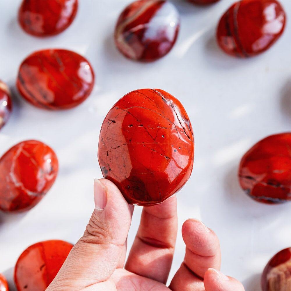 red jasper palm stone 49/KG - Reikilovecrystal