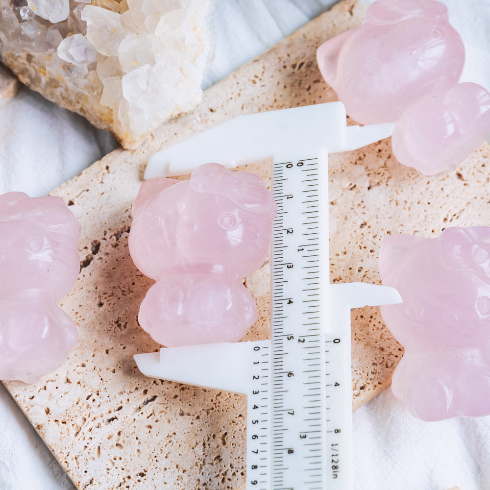 2" Rose Quartz Hello Kitty