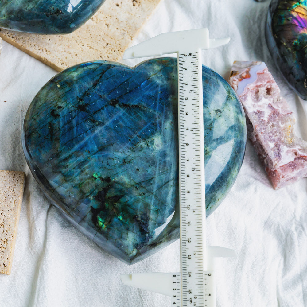 Labradorite Heart