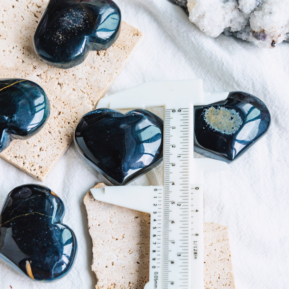 Blue Tigers Eye Heart