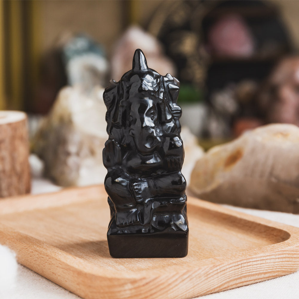 Black Obsidian Ganesha