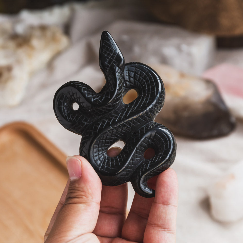 Black Obsidian Snake