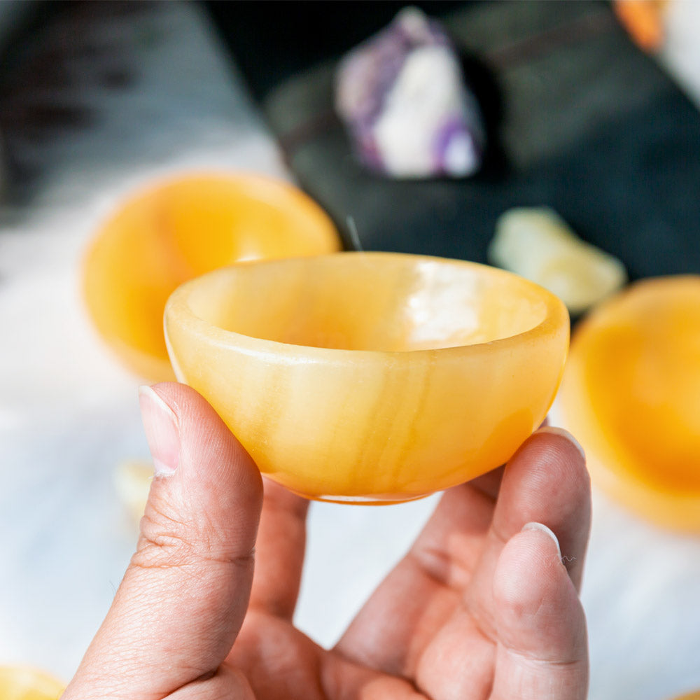 Orange Calcite Small Cup