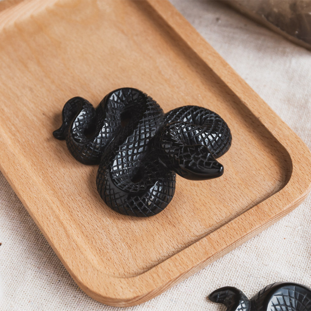 Black Obsidian Snake