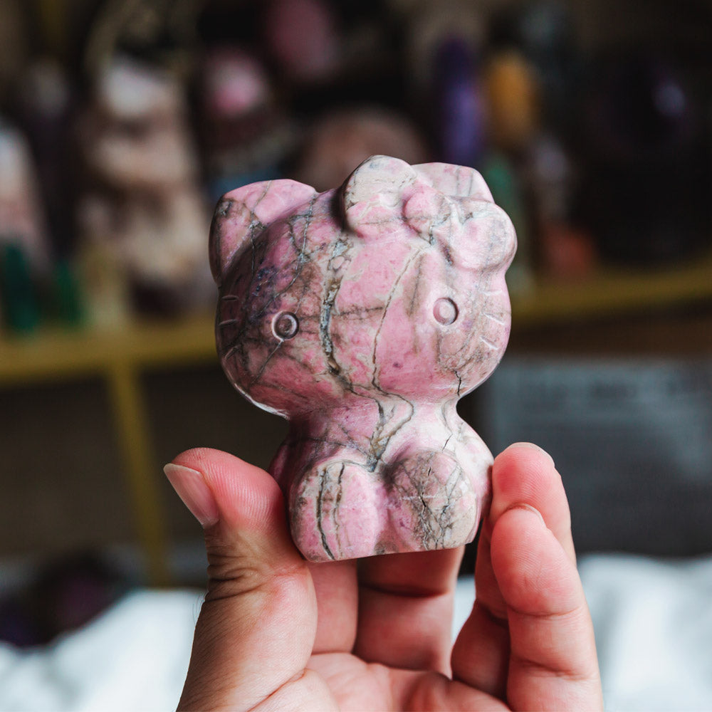 Rhodonite Hello Kitty