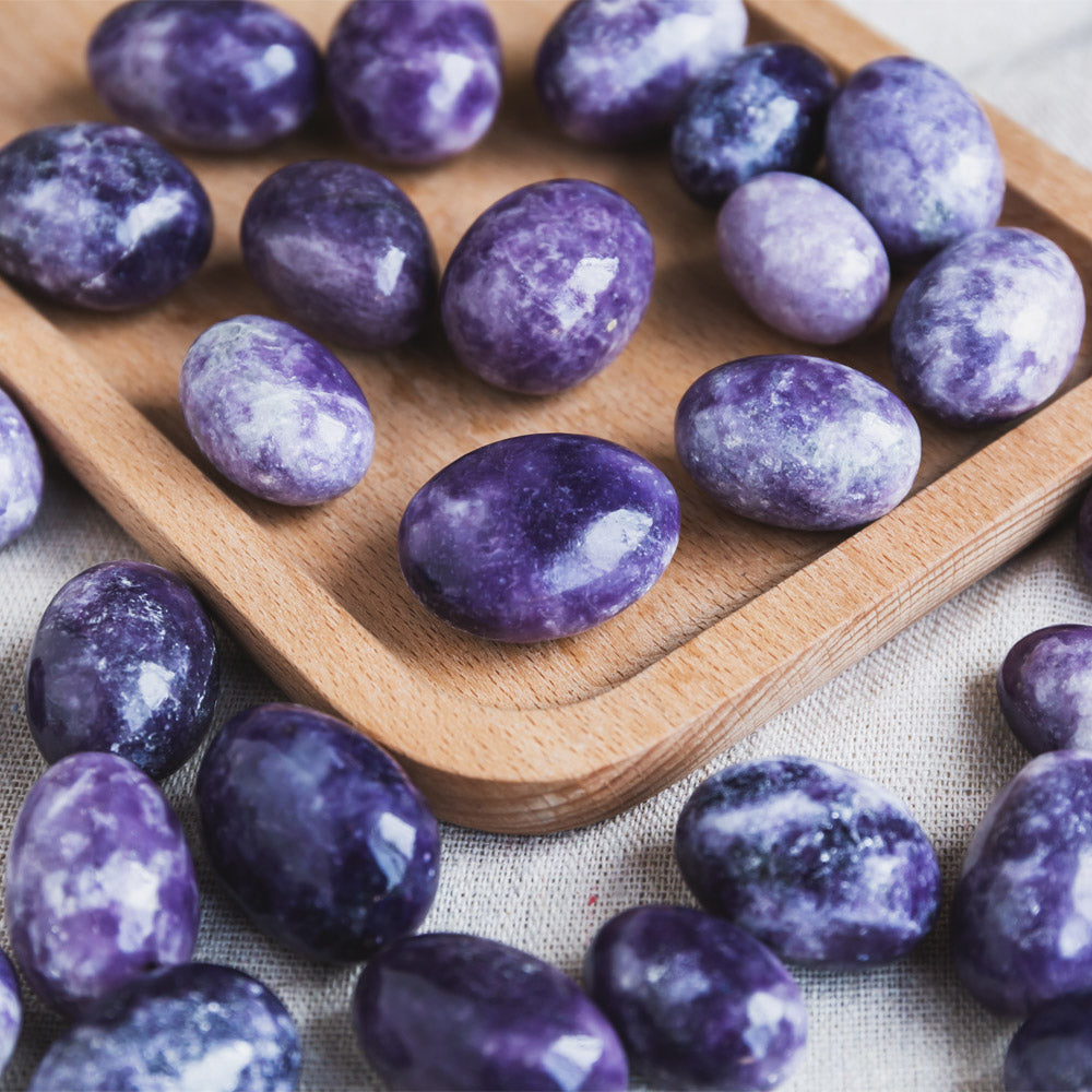 Purple Mica Tumbled Stone