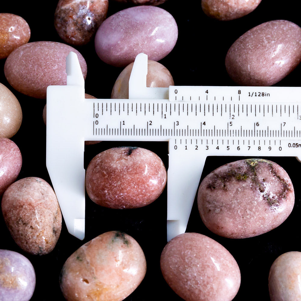 Pink amethyst tumbled stone