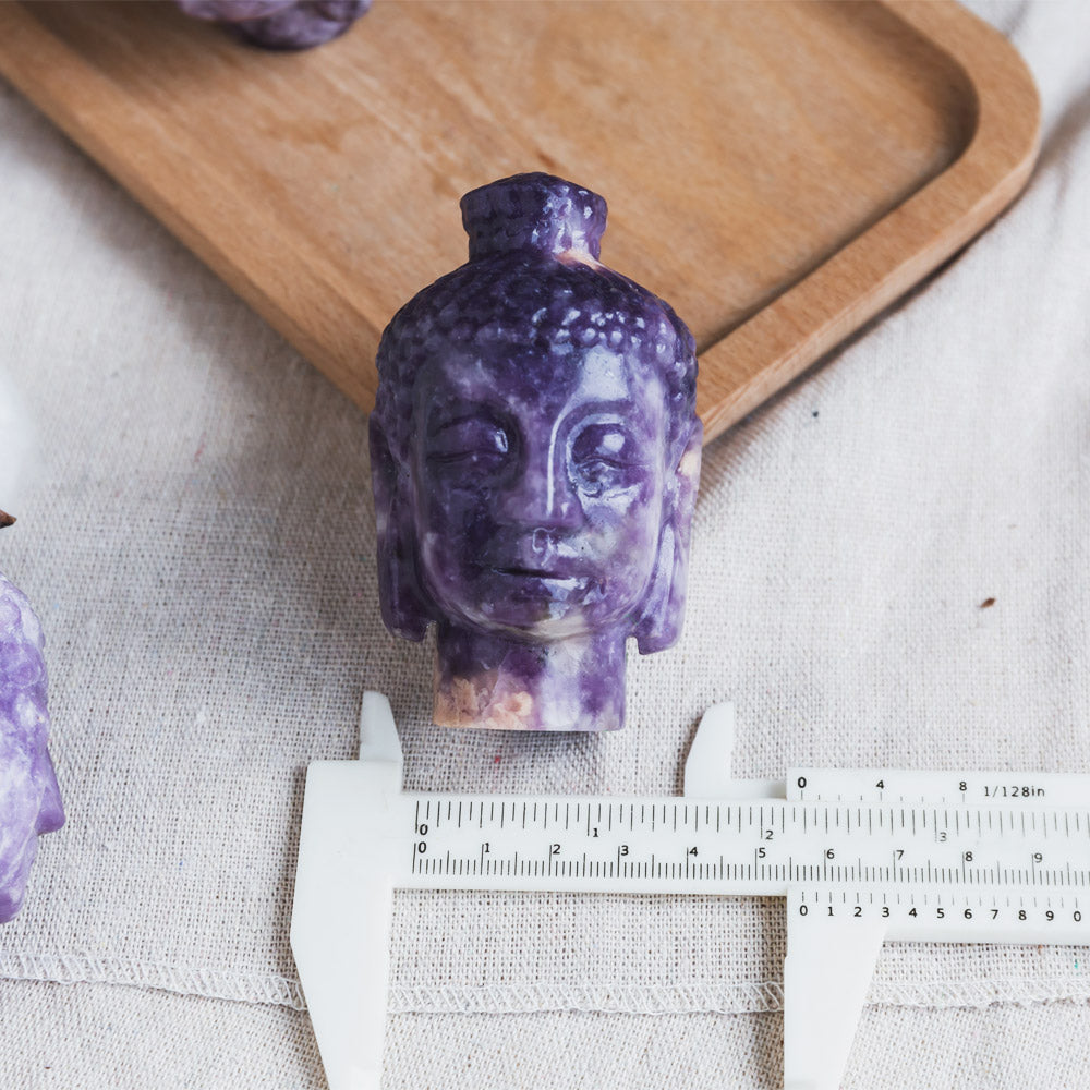 Purplr Mica Buddha Head