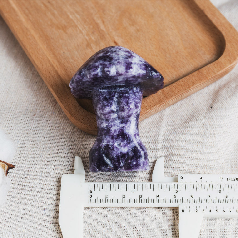 Purple Lepidolite Mushroom Body