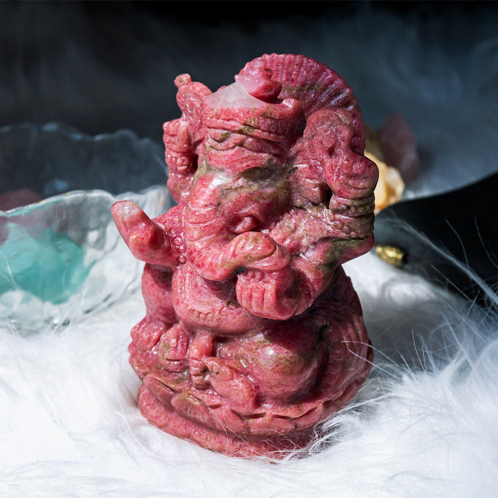 Rhodonite Ganesha