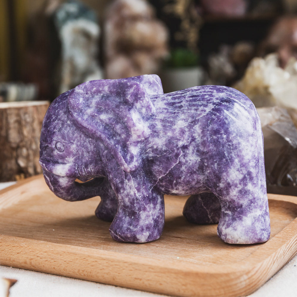 Purple Mica Elephant