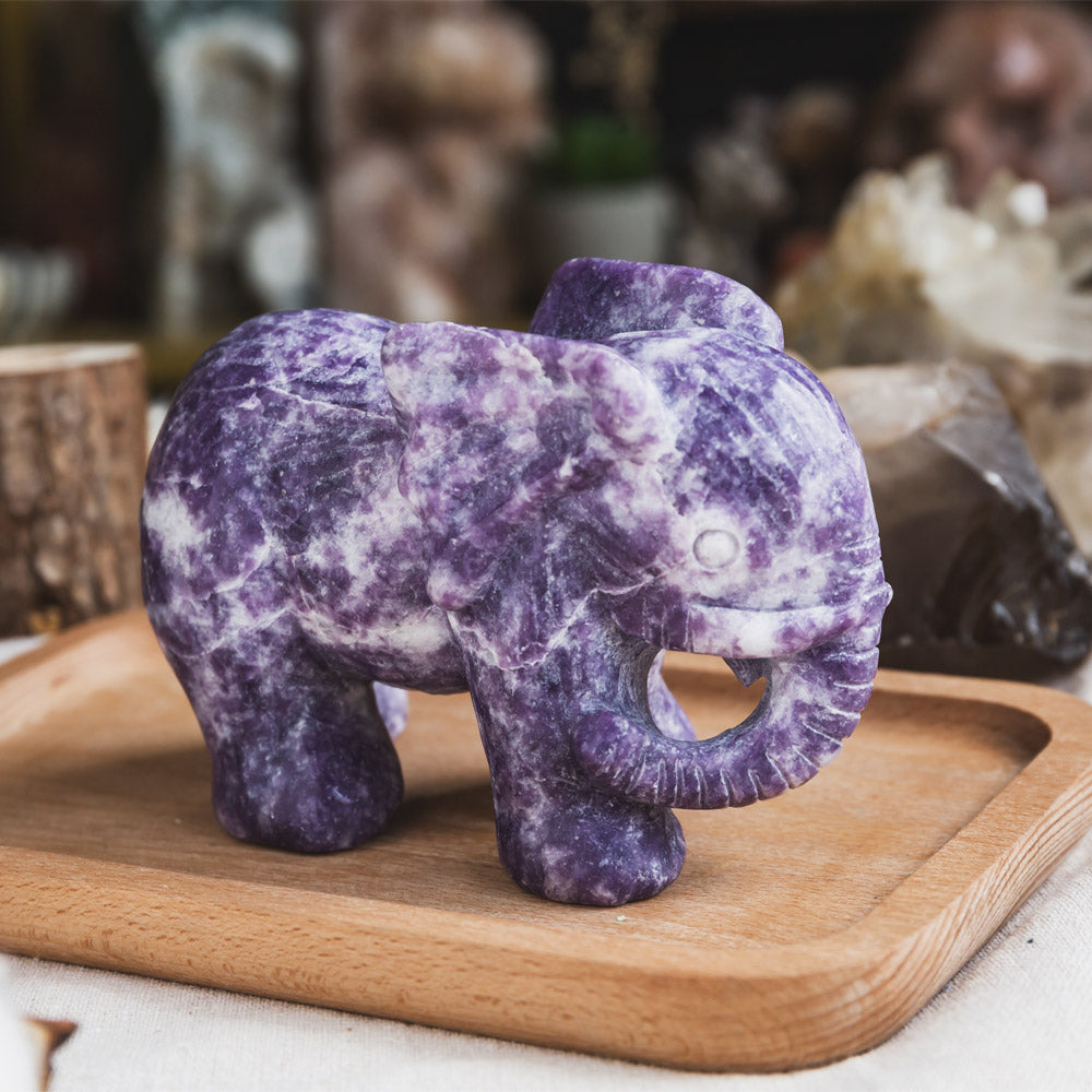 Purple Mica Elephant