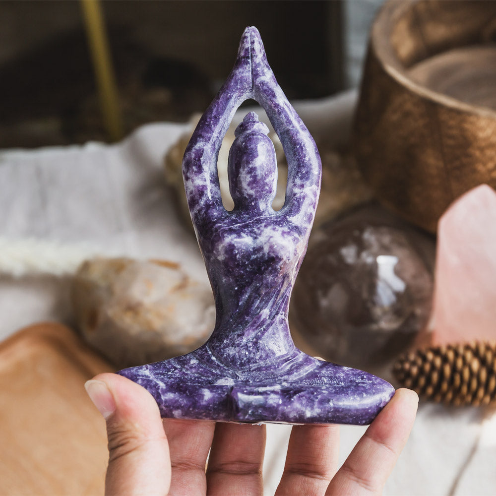 Purple Mica Yoga Goddess