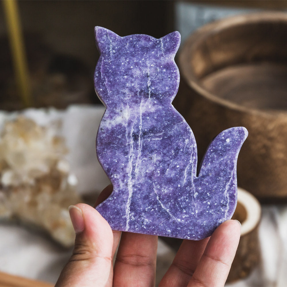 Purple Mica Cat Slice