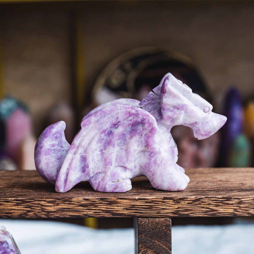 Lepidolite Flying Dragon