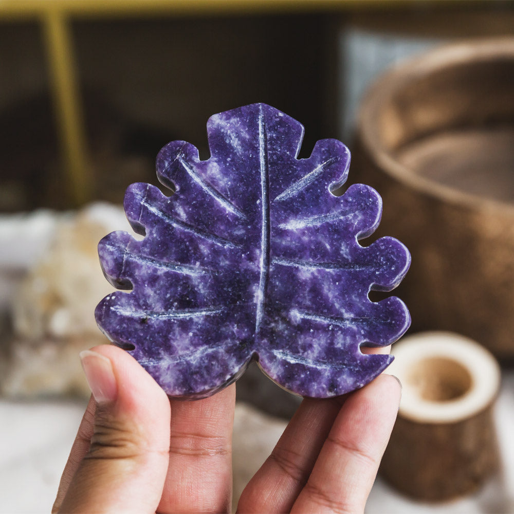 Purple Mica Leaf