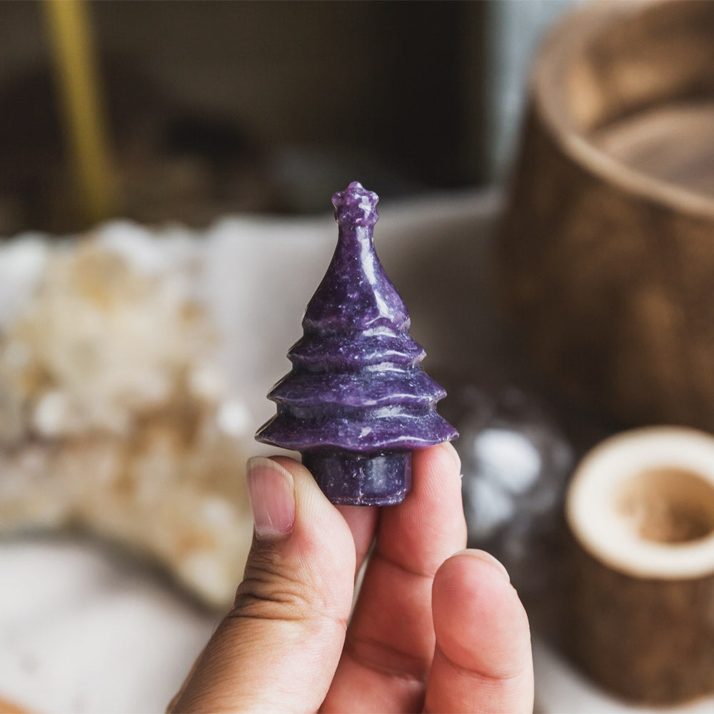 Purple Mica Christmas Tree