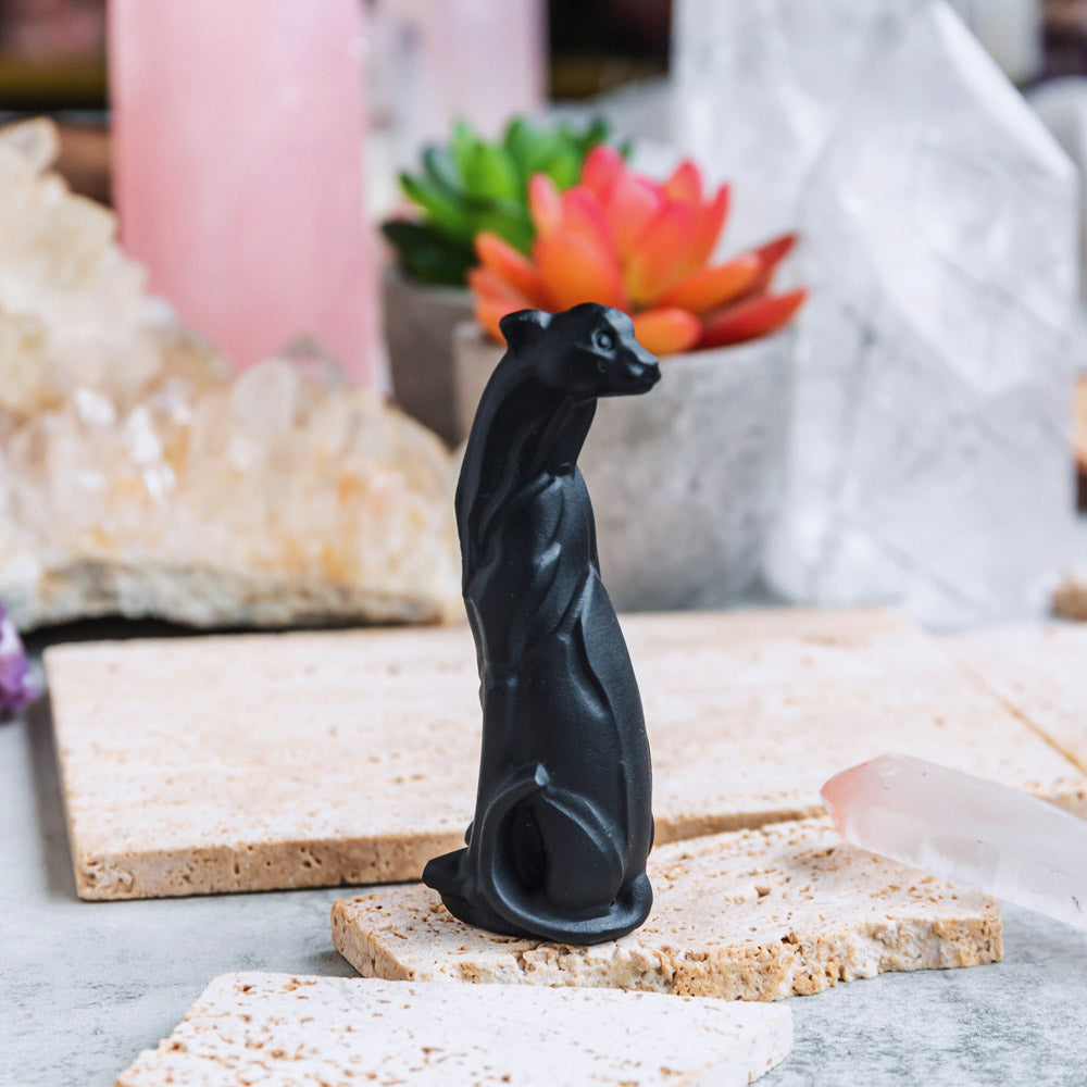 Black Obsidian Carving