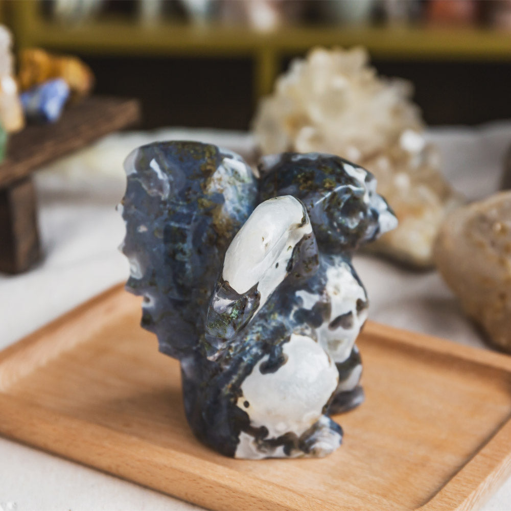 Moss Agate Gargoyle