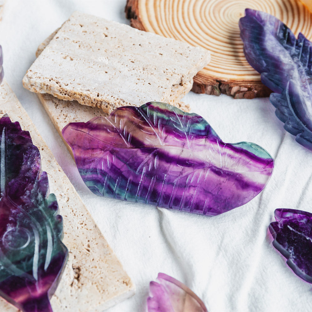 Rainbow Fluorite Feather