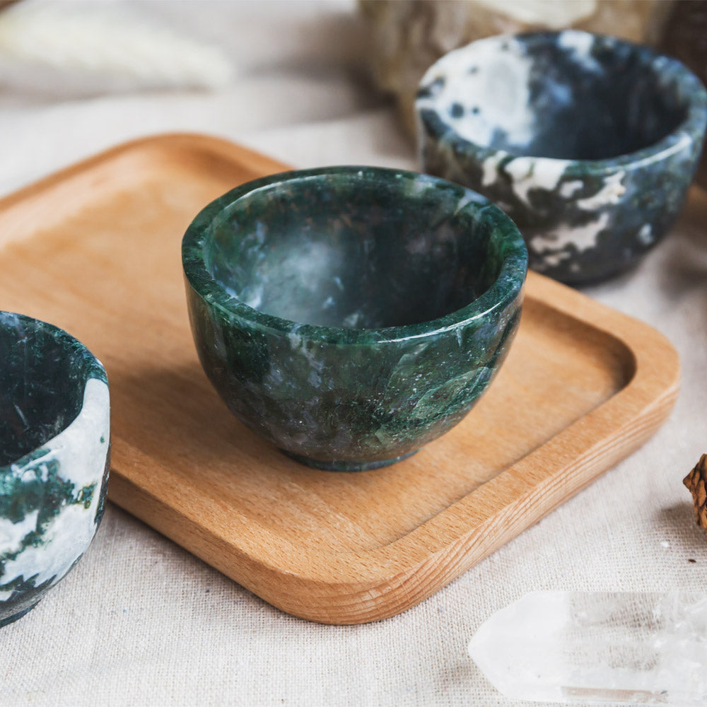 Moss Agate Cup/Bowl