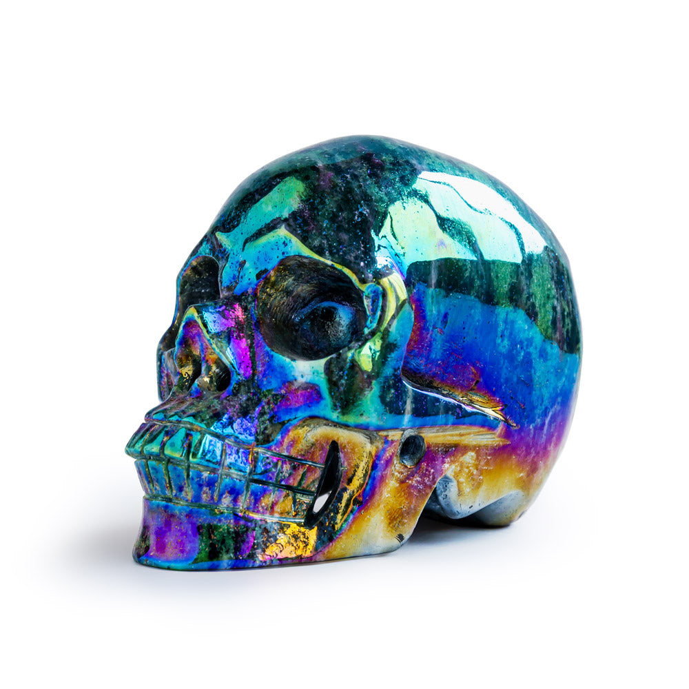 Aura Ruby In Zoisite Skull