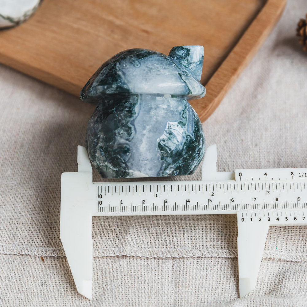 Moss Agate Mushroom House