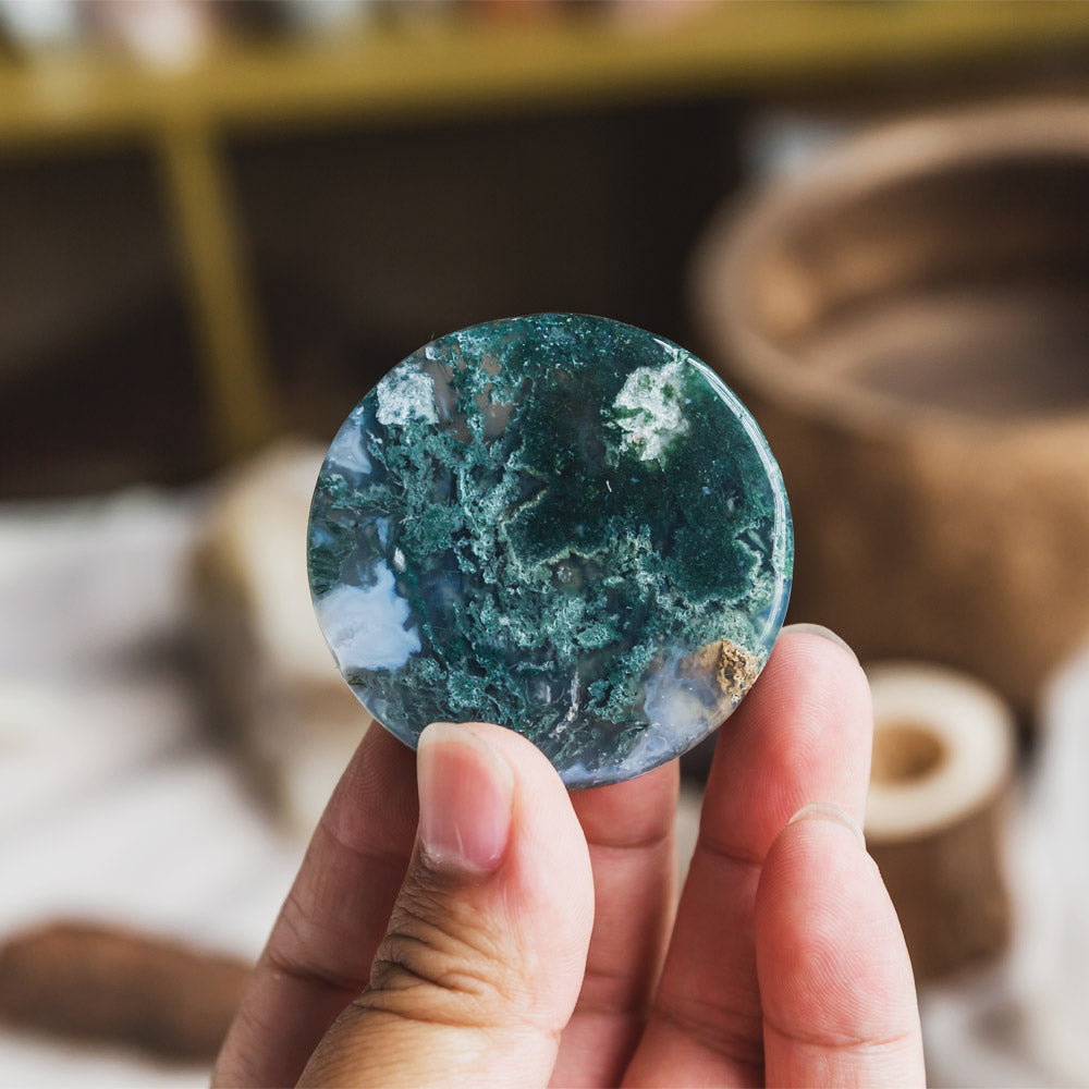 Moss Agate Slice