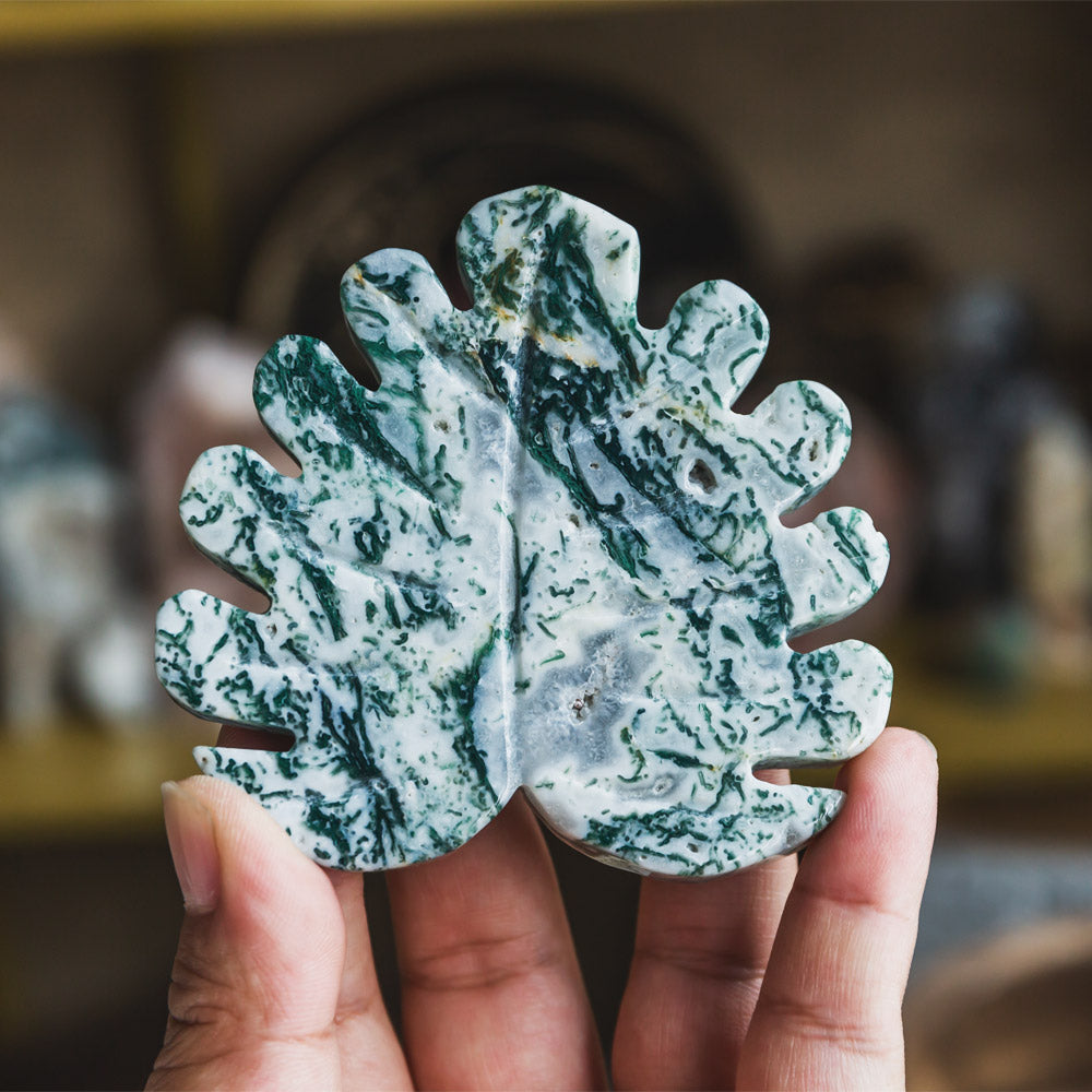 Moss Agate Leaf