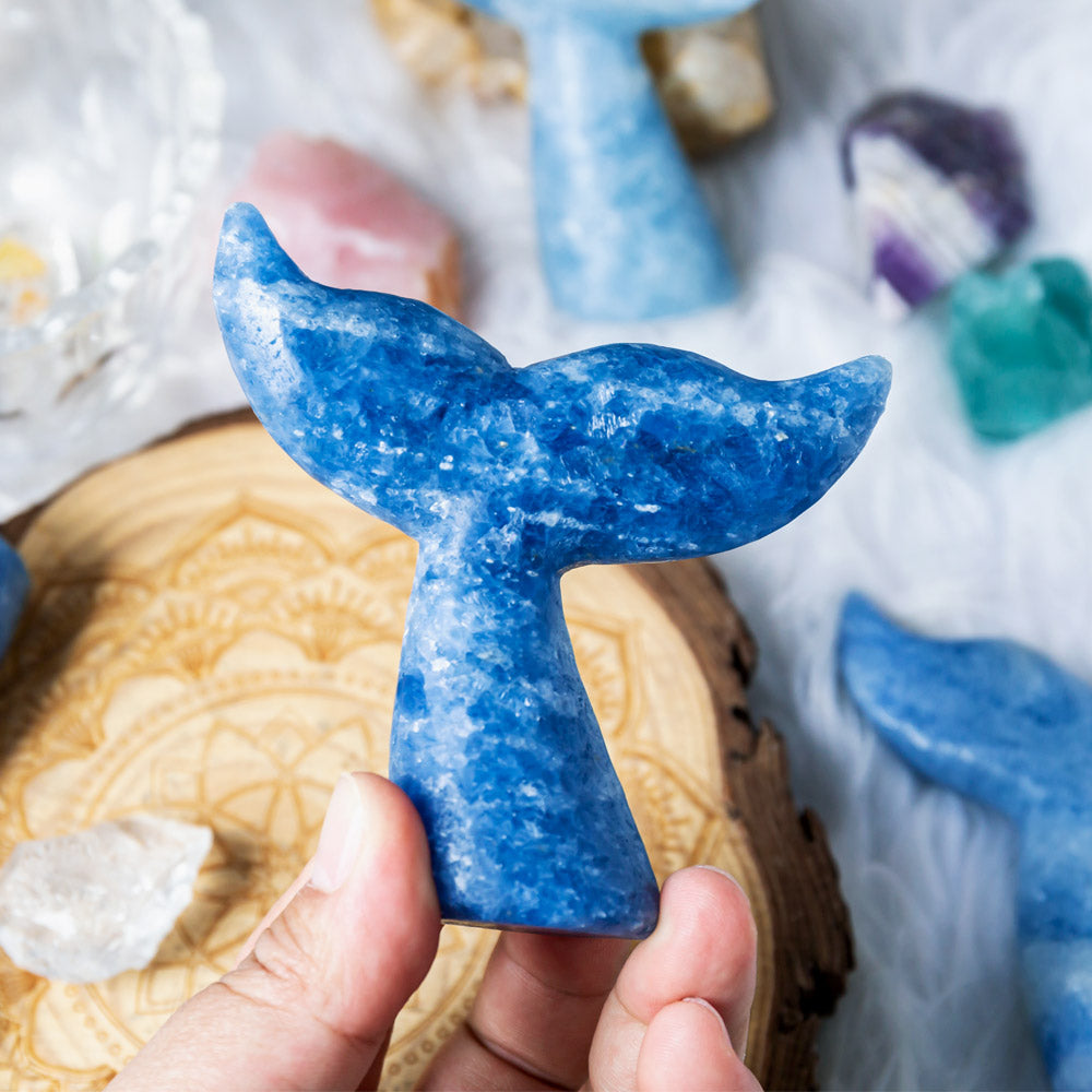 Blue Calcite fishtail